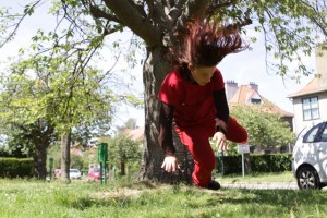 Tournage les pommes, 2011. natalia sardi©; photo: Patrick Beelaert.